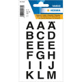 Buchstabenetikett A-Z, 20x20mm, wetterfest, 36 Stück, schwarz HERMA 4135 HERMA 4135/A-Z 20x20