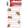 Weihnachtssticker Sterne + Tanne, beglimmert HERMA 15257 HERMA 15257 Decor beglimmert