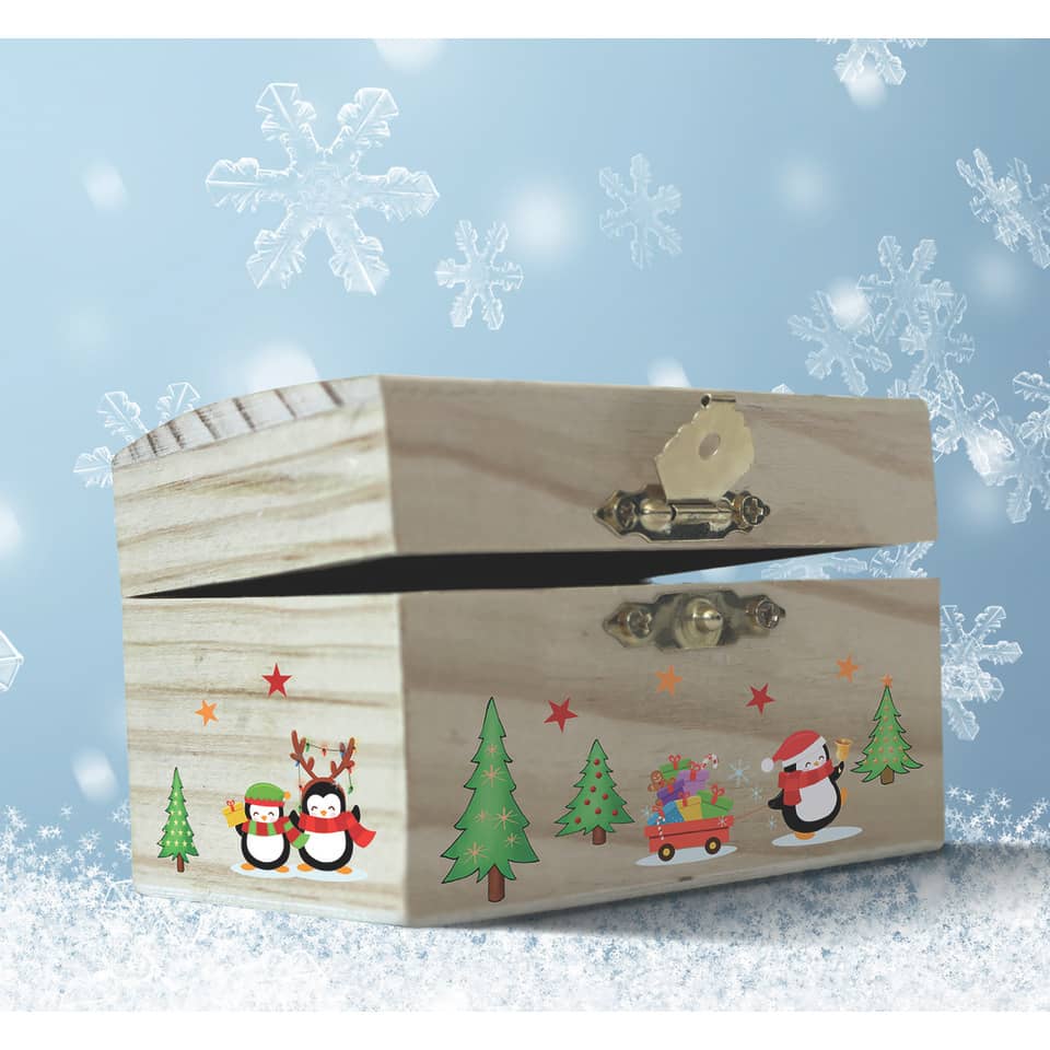 Weihnachtssticker Pinguine, Prismaticfolie, 6 Stück HERMA 15235 HERMA 15235 Prismaticfolie