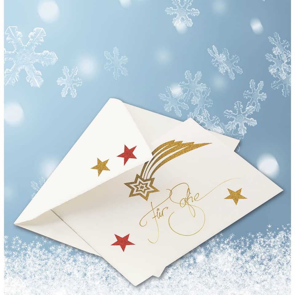 Weihnachtssticker Magic Sterne, Glitter, rot HERMA 15099 HERMA 15099 Glitter