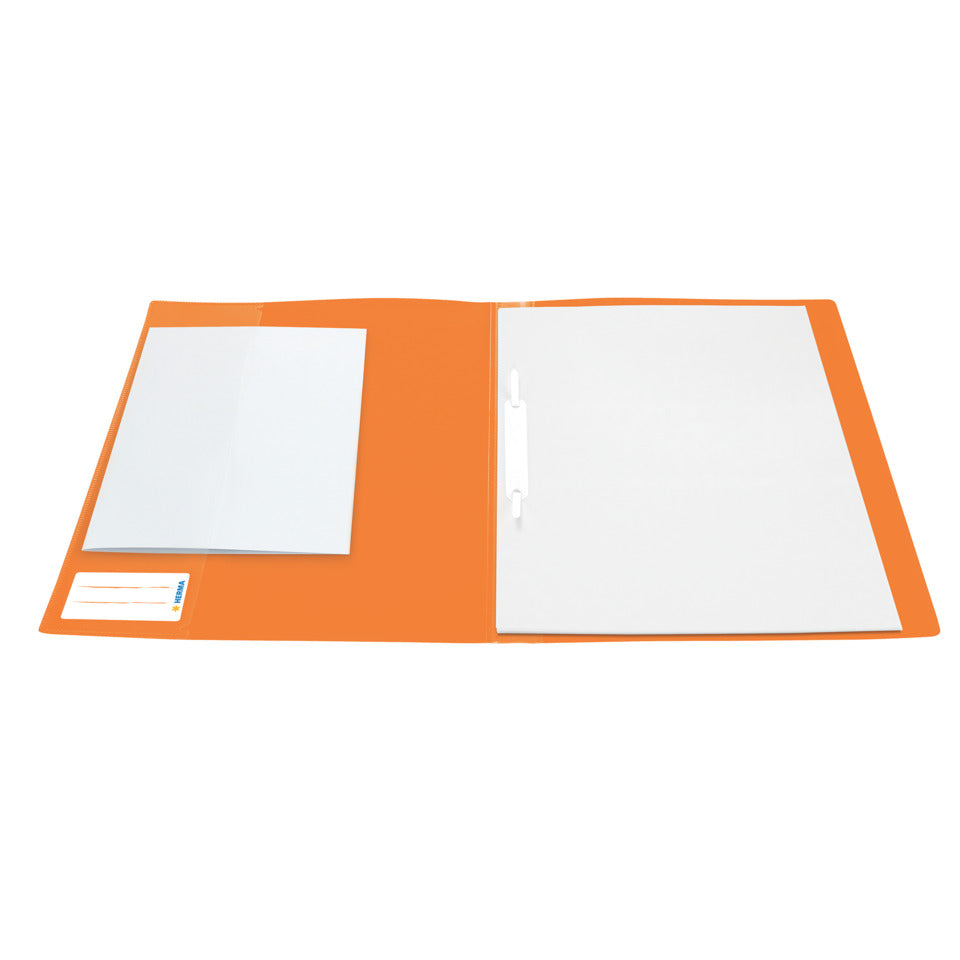 Schnellhefter, A4, Kunststoff, transluzent orange HERMA 19489