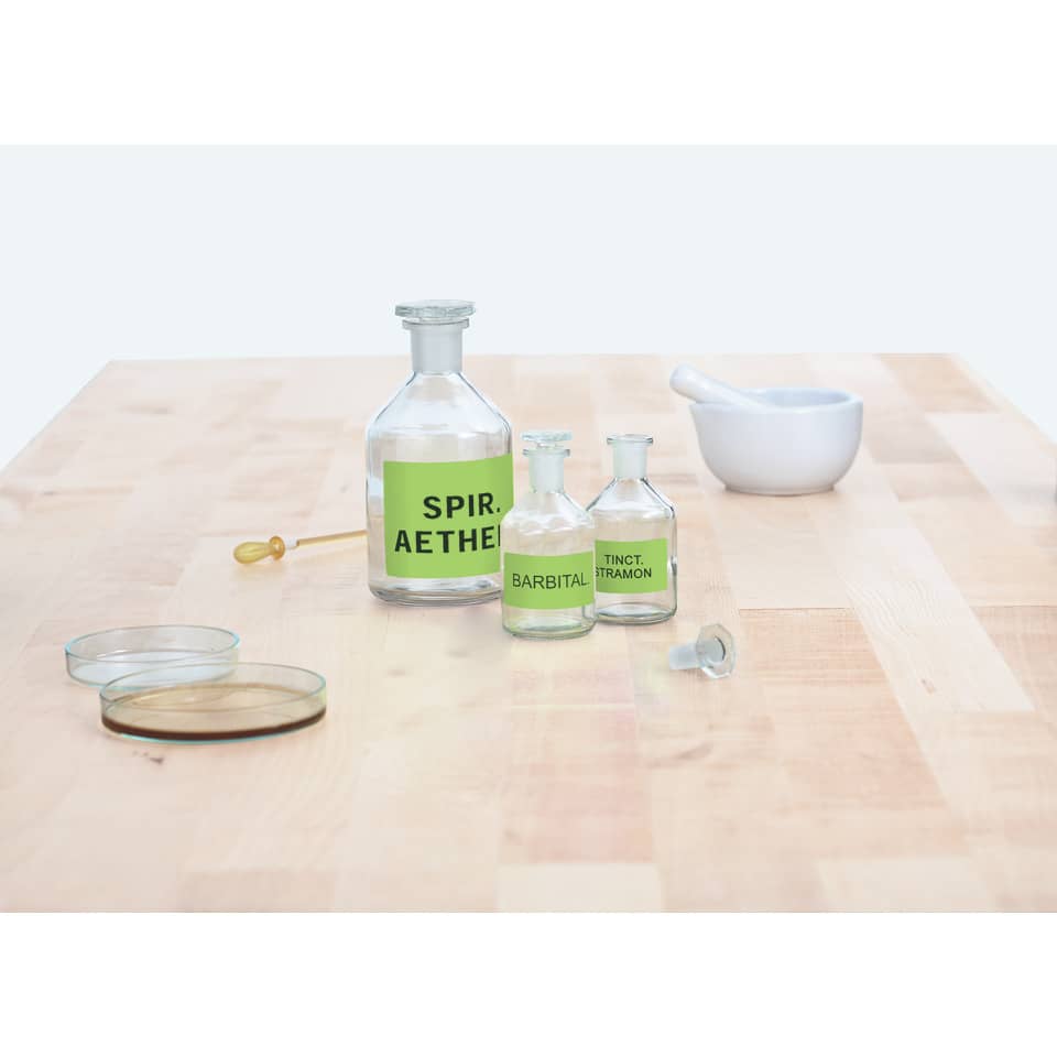 Neonetiketten permanent, Ø60mm, 240 Stück leuchtgrün HERMA 5155 HERMA 5155  240 Stück permanent haftend