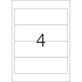 Ordnerrückenschild permanent, 59 x 192 mm, breit/kurz, 100 
Stück, weiß HERMA 5123 HERMA 5123 breit/kurz permanent haftend