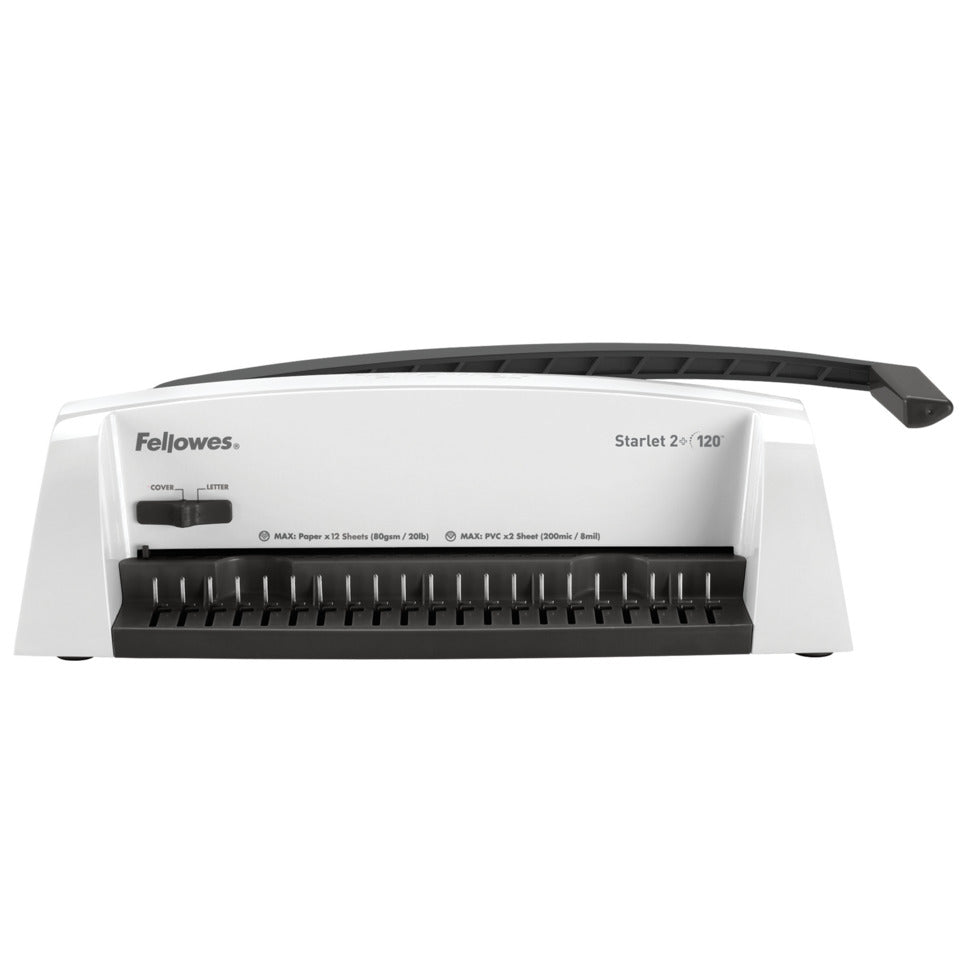 Plastikbindegerät Starlet 2+, mechanisch, für 120 Blatt FELLOWES 5227901