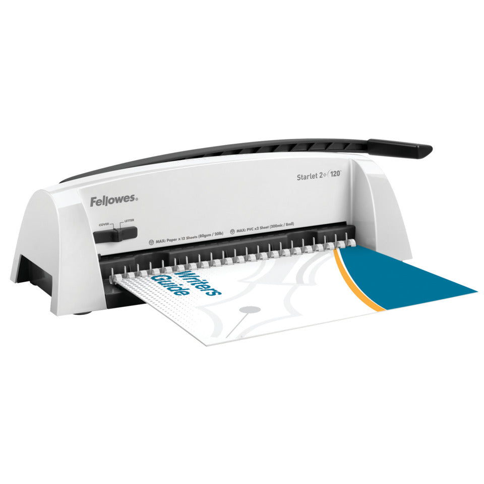 Plastikbindegerät Starlet 2+, mechanisch, für 120 Blatt FELLOWES 5227901