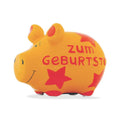 Sparschwein klein "Zum Geburtstag", 12,5 x 9 x 9 cm, Keramik KCG 10027118 KCG 100845/10027118 Zum Geburtstag