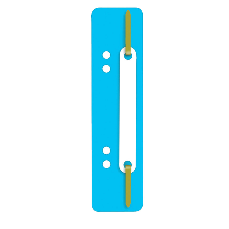Heftstreifen mit Plastikdeckleiste, 34 x 150 mm, PP, 25 Stück, hellblau Q-CONNECT 2012500510 Q-CONNECT 2012500510 Plastikdeckleiste