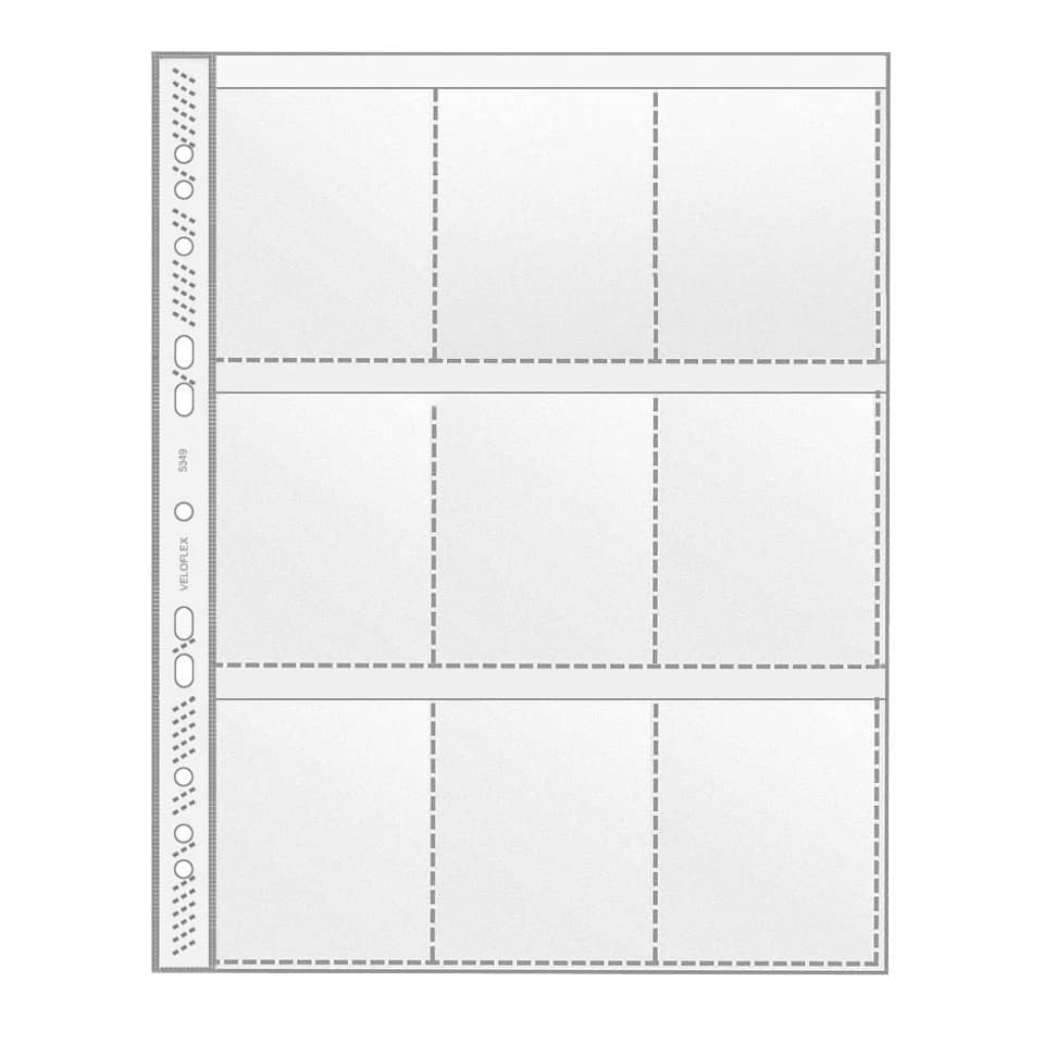 Sammelhülle, A4, 9 Taschen, 100 Stück VELOFLEX 5349 000 VELOFLEX 5349 000 m.9 Taschen