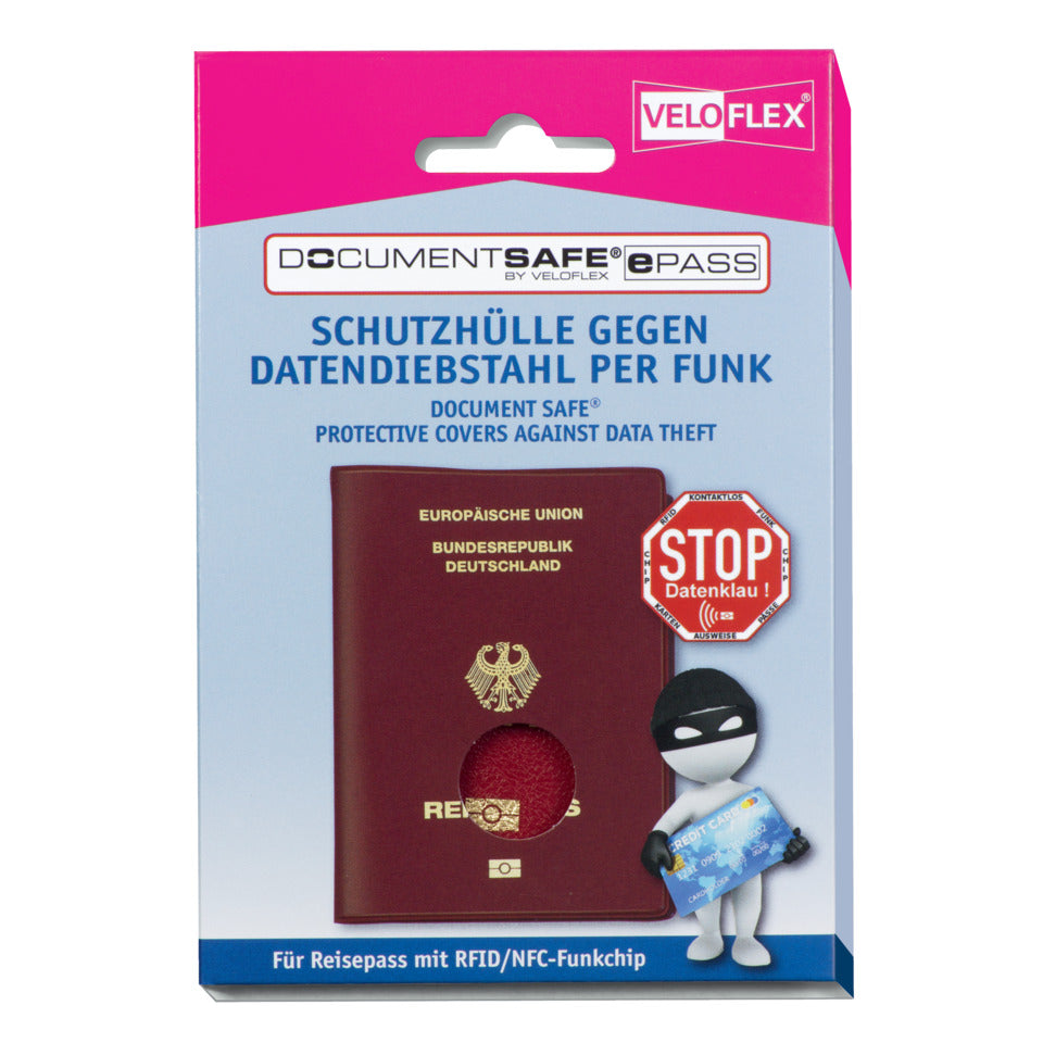 Reisedokumente-Schutzhülle Document Safe®, rot VELOFLEX 3259 800 VELOFLEX 3259800