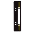 Heftstreifen mit Plastikdeckleiste, 34 x 150 mm, PP, 25 Stück, schwarz Q-CONNECT 2012500810 Q-CONNECT 2012500810 Plastikdeckleiste