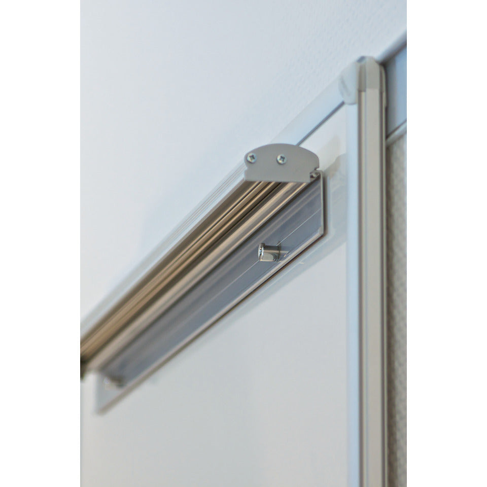 Flipchart Blockhalter PRO, magnetisch, 700x55mm, silber FRANKEN FDKMAG