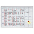 Wochenplaner JetKalender, Planungstafel, 25 Positionen, 900 x 600 mm, hellgrau FRANKEN JK715 FRANKEN JK715 60x90cm