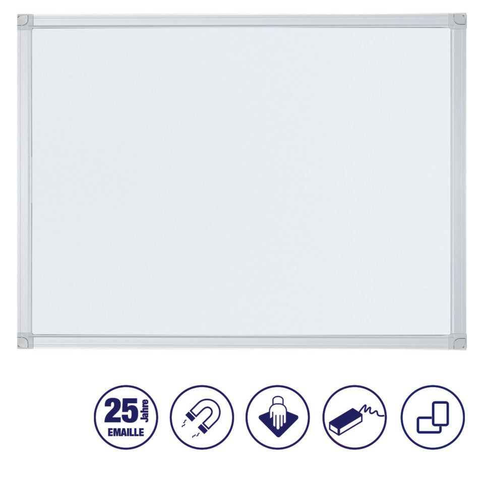 Whiteboardtafel X-tra!Line Emaille, Aluminiumrahmen, 900 x 600 mm, weiß FRANKEN SC3202 FRANKEN SC3202 X-tra!Line