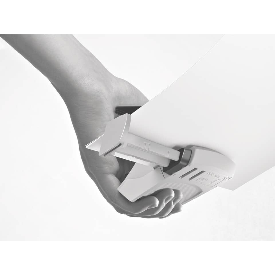 Locher Mini NeXXt, 10 Blatt, Anschlagschiene, Kunststoff, blau LEITZ 5058-00-35