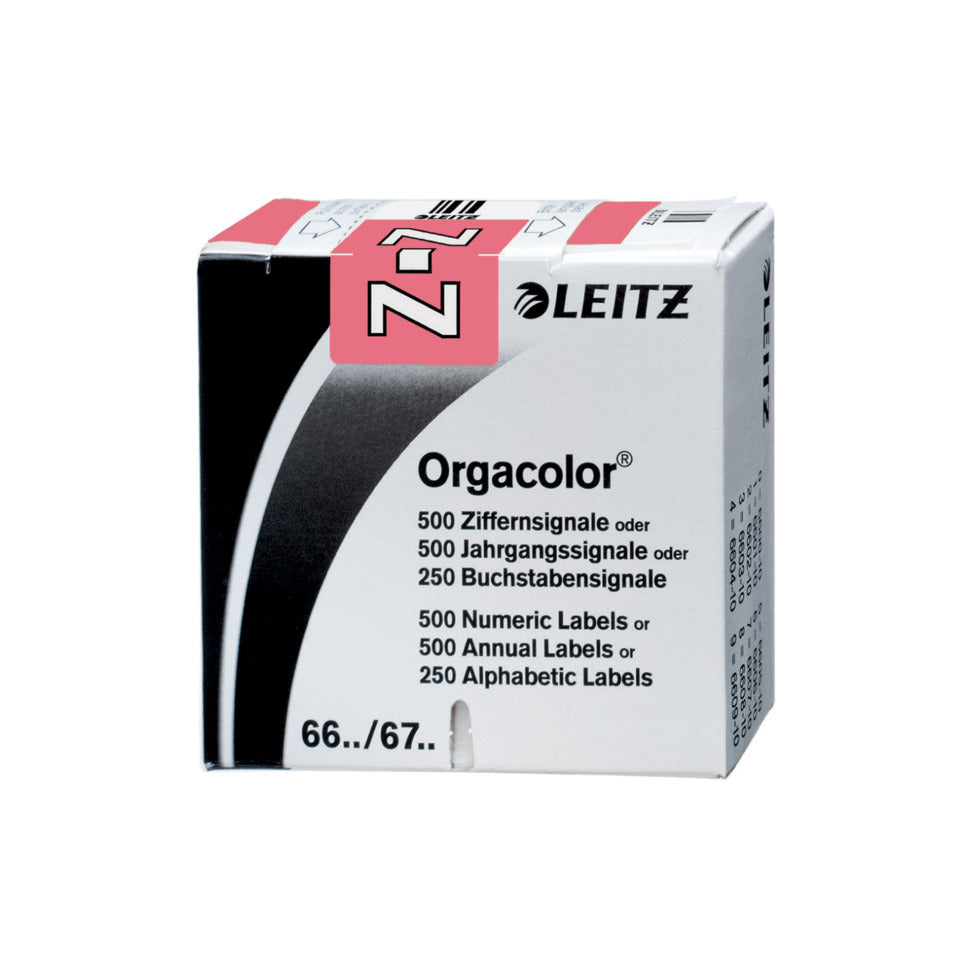 Buchstabensignal Orgacolor® Z, 250 Stück, rosa LEITZ 6635-10-00