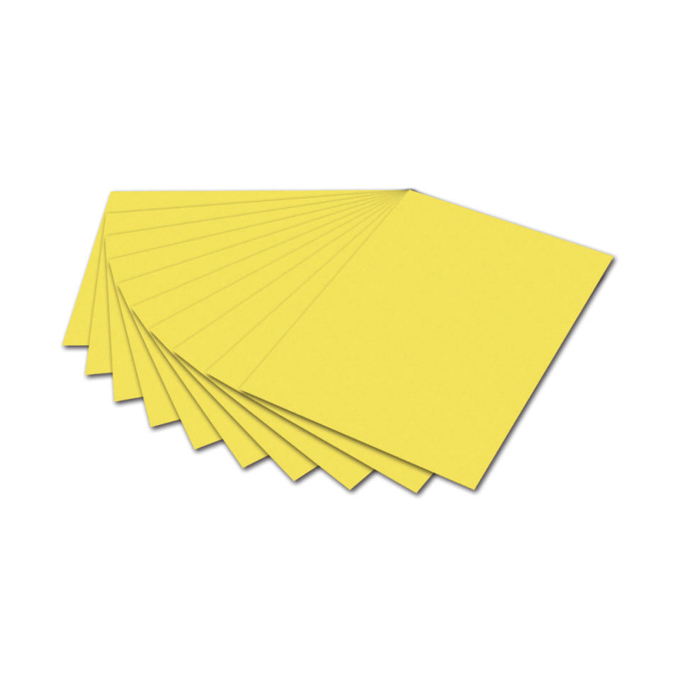 Fotokarton, 50 x 70 cm, 300g/m², zitrongelb FOLIA 6112E FOLIA 6112 E 300g