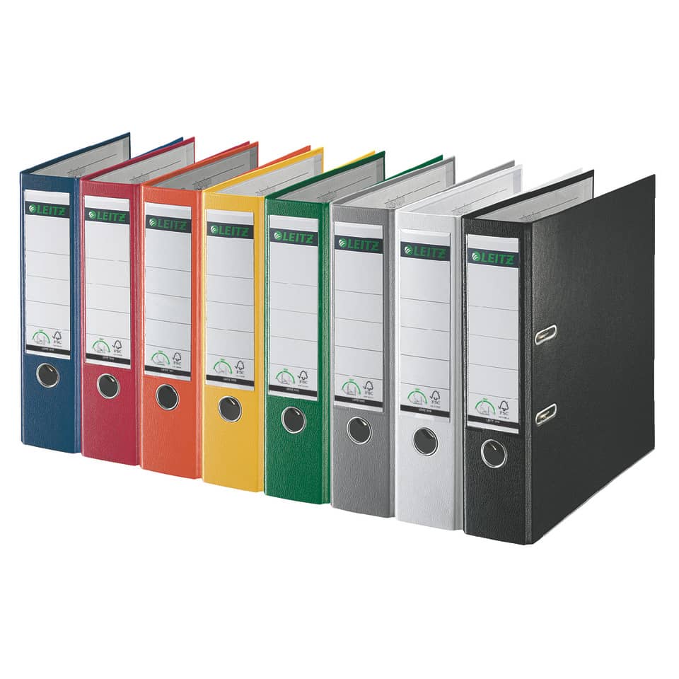 Qualitäts-Ordner 180° Plastik, A4, 80mm, grau LEITZ 1010-50-85 LEITZ 1010-50-85 180° Mechanik