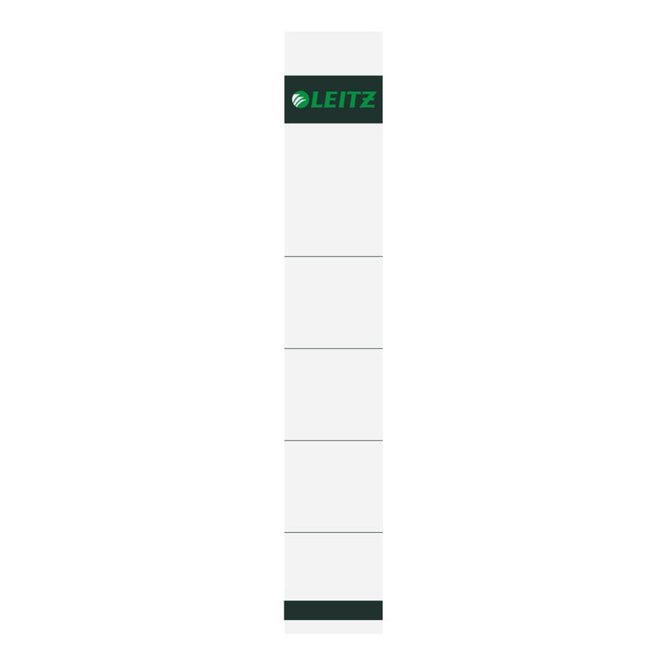 Ordnerrücken-Einsteckschild, 32 x 190 mm, schmal/kurz, 10 Stück, grau LEITZ 1608-00-85 LEITZ 16080085 PG 10ST f.1015
