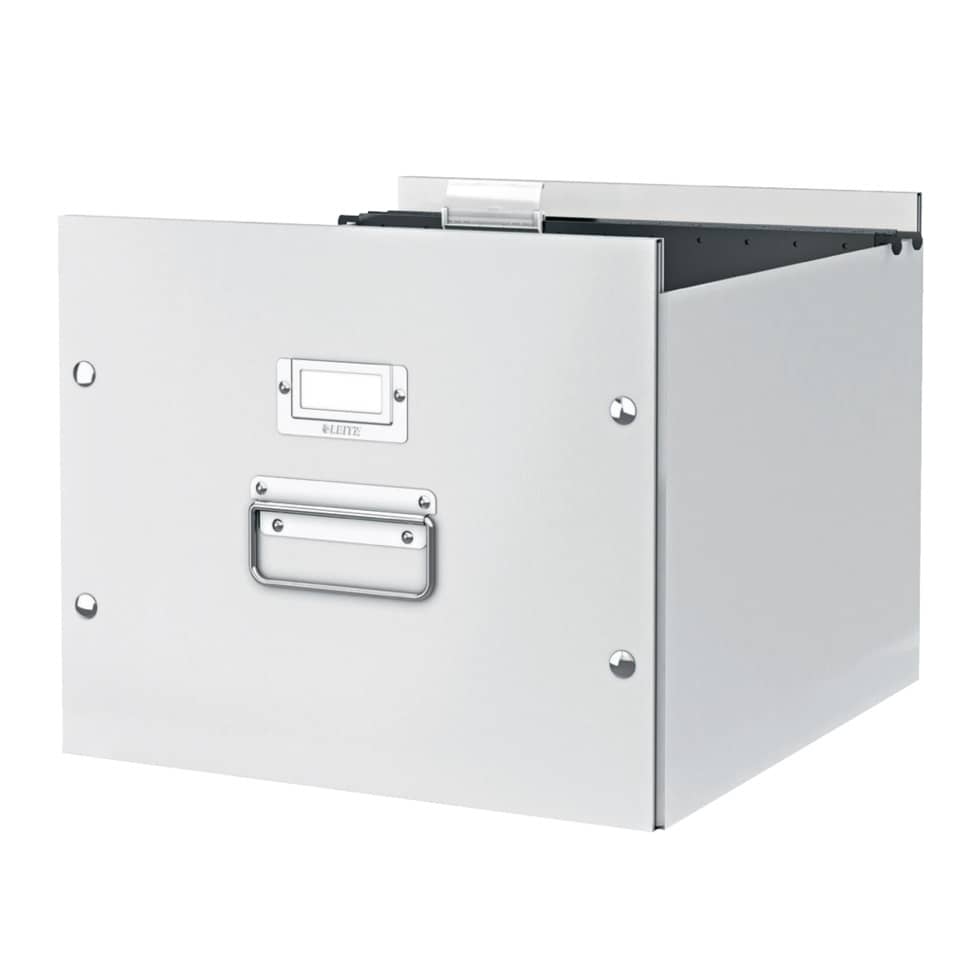 Archiv-Hängebox Click & Store WOW, Graukarton, weiß LEITZ 6046-00-01 LEITZ 6046-00-01 Click&Store