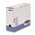 Archivschachtel Bankers Box® System, 111 x 327 x 265 mm, weiß/blau BANKERS BOX 0026501 FELLOWES 0026501 R-Kive
