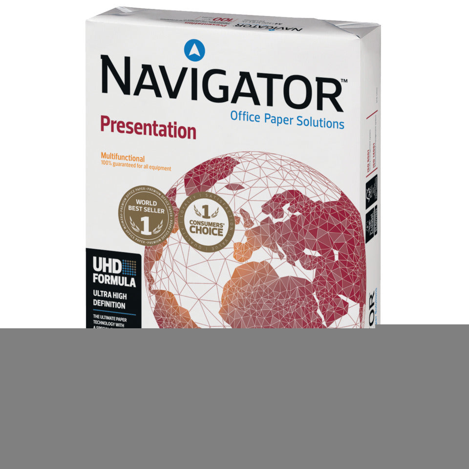 Kopierpapier Presentation, A4, 100g/m², 500 Blatt, weiß NAVIGATOR N10A4 NAVIGATOR Presentation 82437A10S