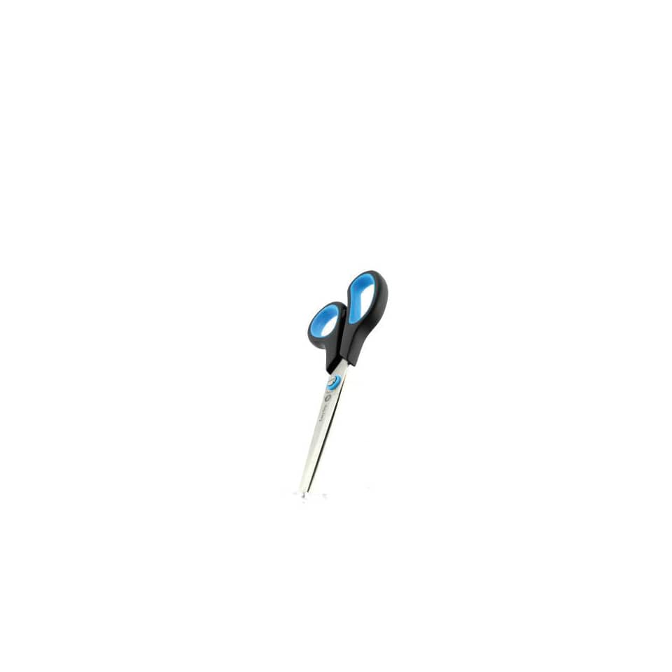 Universalschere Easy Grip, Linkshand, rostfrei, gebogen, asymmetrisch,blau/schwarz, 21 cm WESTCOTT E-30282 00 WESTCOTT E-3028200 Soft Grip