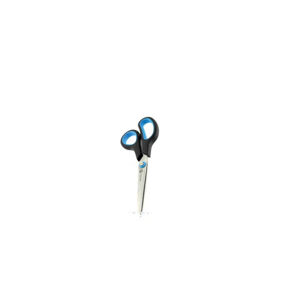 Universalschere Easy Grip, Linkshand, rostfrei, gebogen, asymmetrisch,blau/schwarz, 21 cm WESTCOTT E-30282 00 WESTCOTT E-3028200 Soft Grip
