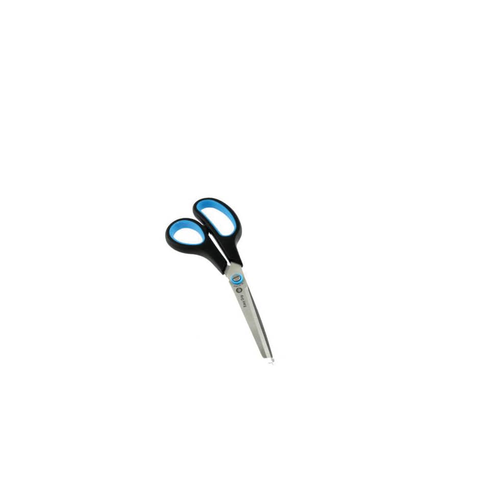 Universalschere Easy Grip, Linkshand, rostfrei, gebogen, asymmetrisch,blau/schwarz, 21 cm WESTCOTT E-30282 00 WESTCOTT E-3028200 Soft Grip