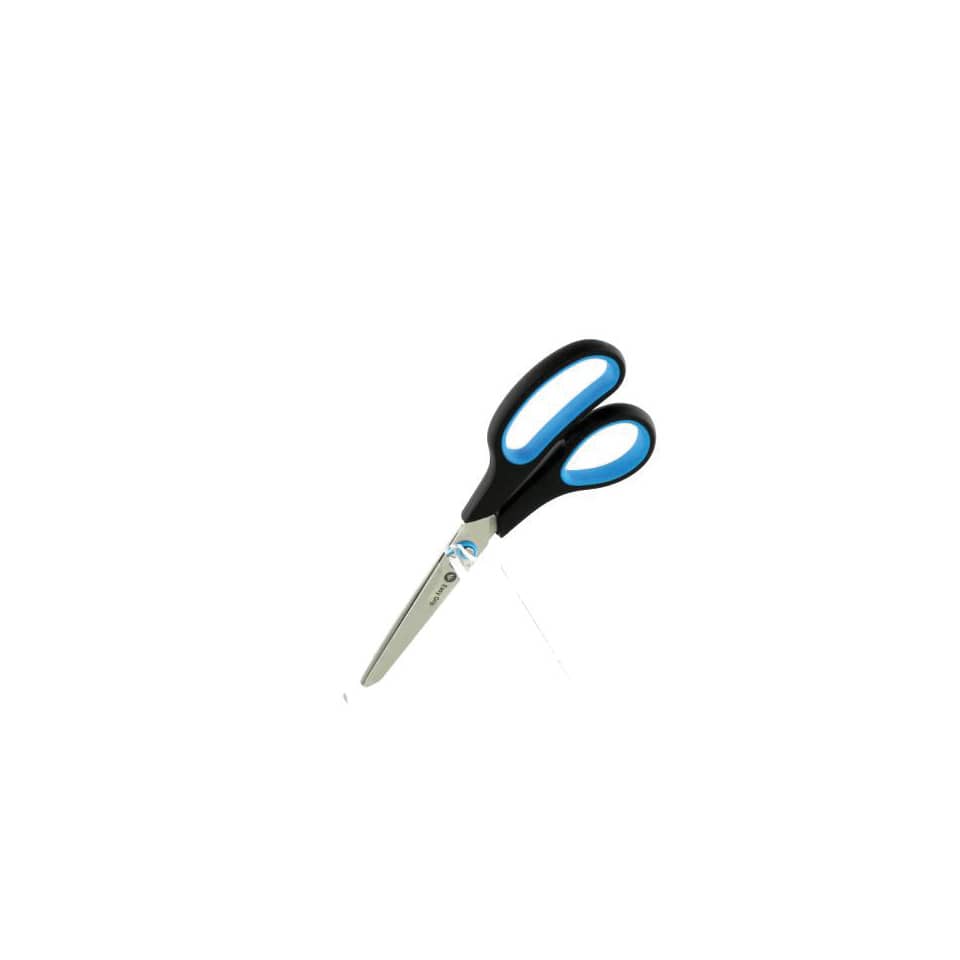Universalschere Easy Grip, rostfrei, gebogen, asymmetrisch, blau/schwarz, 21 cm WESTCOTT E-30283 00 WESTCOTT E-3028300 Soft Grip