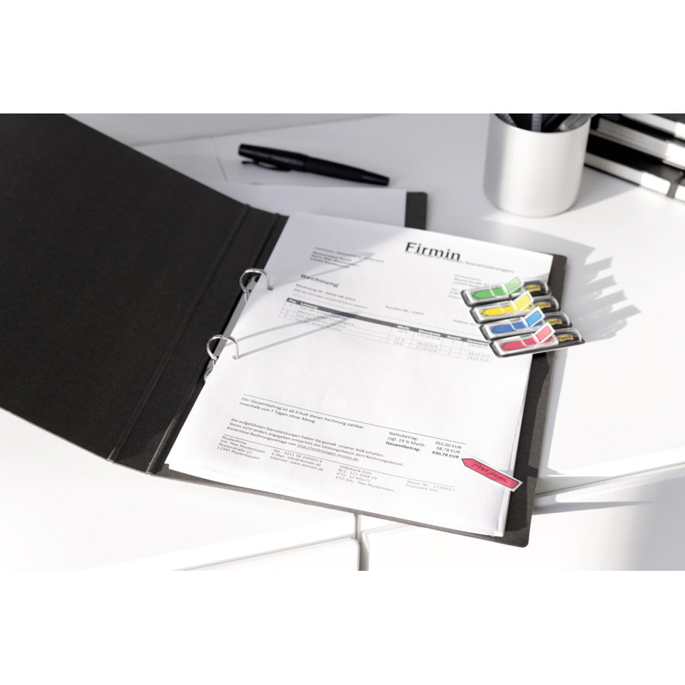 Haftstreifen Index Pfeil, 12x43mm, 4x24 Stück, neon sortiert POST-IT 684ARR3 POST IT 684ARR3 4x24 ST