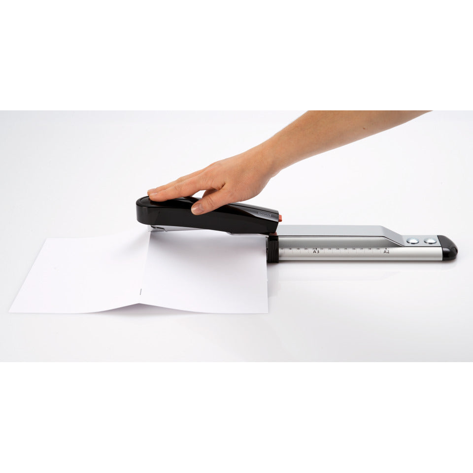 Heftgerät B17, 40 Blatt, Einlegetiefe 300 mm, schwarz/grau NOVUS 020-1535