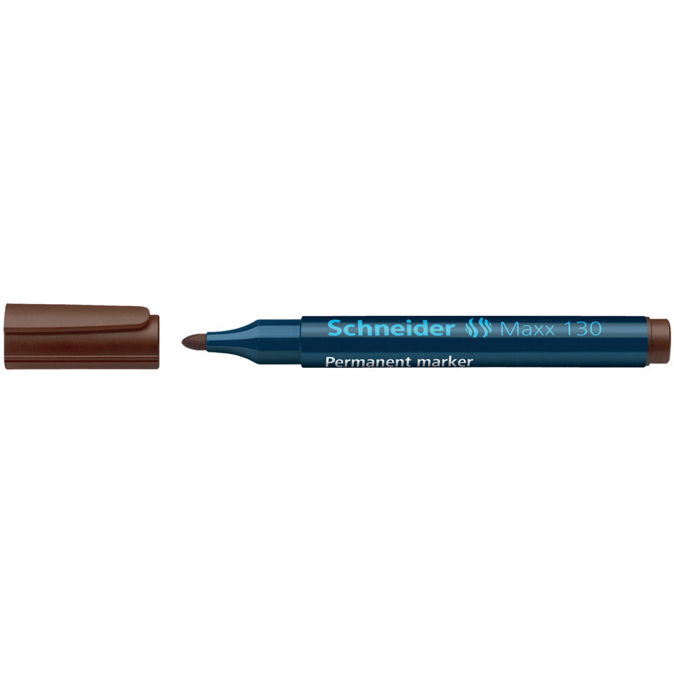 Permanentmarker Maxx 130, Rundspitze, 1-3 mm, braun SCHNEIDER SN113007 SCHNEIDER 113007 Rundspitze