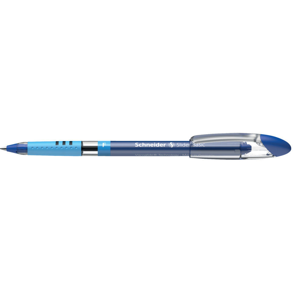 Kugelschreiber Slider Basic, Kappenmodell, F, blau SCHNEIDER SN151003 SCHNEIDER 151003 0,35mm
