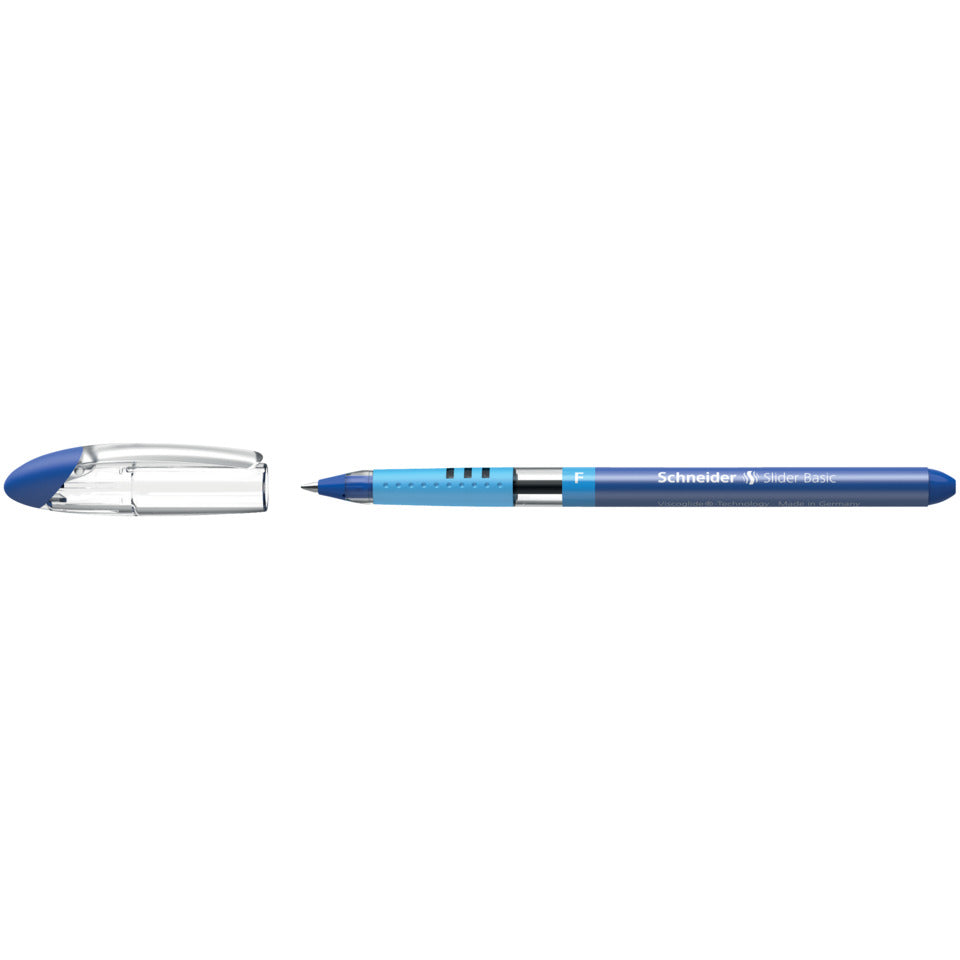 Kugelschreiber Slider Basic, Kappenmodell, F, blau SCHNEIDER SN151003 SCHNEIDER 151003 0,35mm