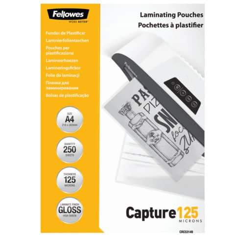 Laminierfolie Value Pack Capture - A4, glänzend, 125 mym, 250 Stück