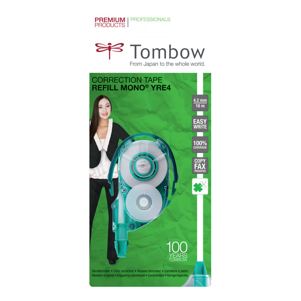 Korrekturroller Nachfüllkassette für Mono CT-YXE4, 4,2 mm x 16 m TOMBOW CT-YRE4 TOMBOW CT-YRE4 Mono  4,2 mm