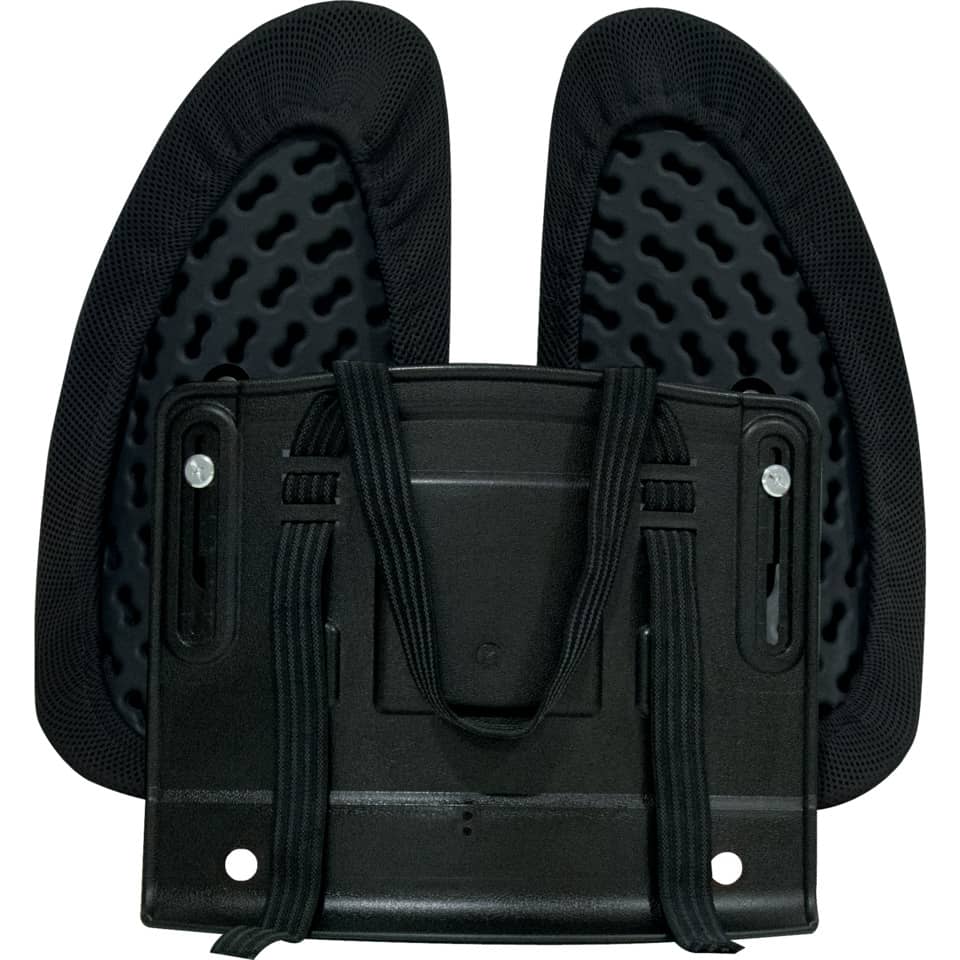 Rückenstütze Back Angel(TM), 380 x 440 x 140 mm, verstellbar, schwarz FELLOWES 8026401