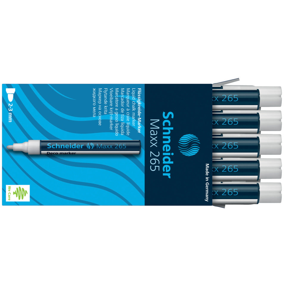Decomarker Maxx 265, Rundspitze, 2-3 mm, weiß SCHNEIDER 126549 SCHNEIDER 126549 1-3mm