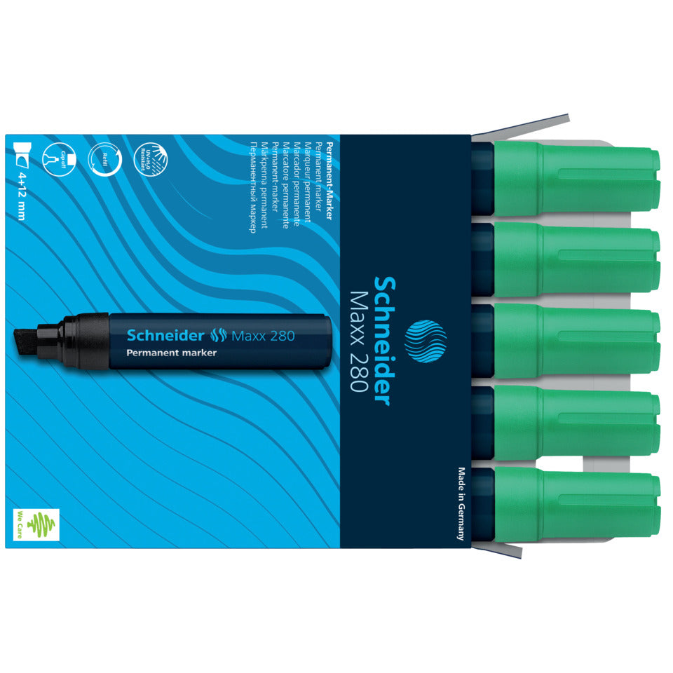Permanentmarker Maxx 280, nachfüllbar, 4+12 mm, grün SCHNEIDER SN128004