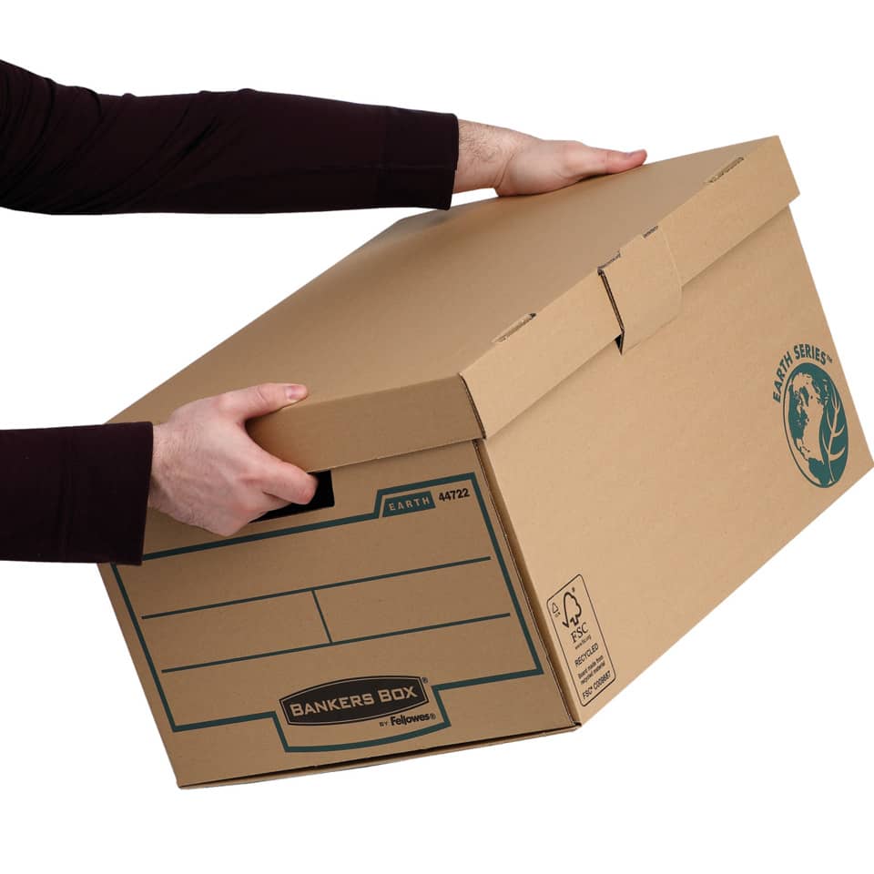 Klappdeckelbox Earth 10 Stück braun BANKERS BOX 4472205 FELLOWES 4472205