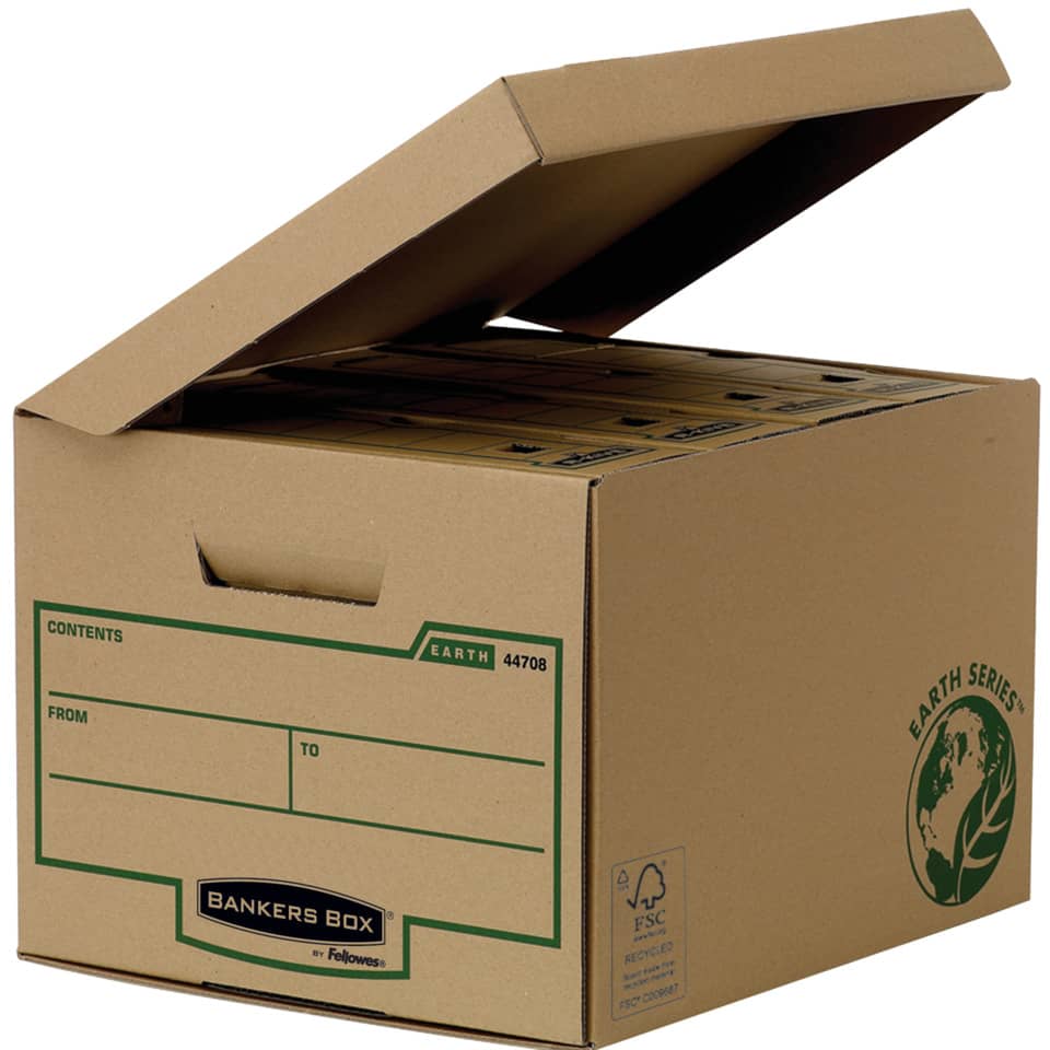 Klappdeckelbox Earth 10 Stück braun BANKERS BOX 4472205 FELLOWES 4472205