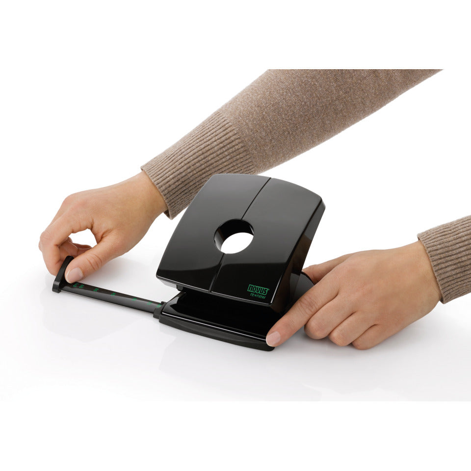 Locher B 230 re+new, 30 Blatt, Anschlagschiene, Metall, schwarz NOVUS 025-0637 NOVUS 025-0637 60-B230RENEW01