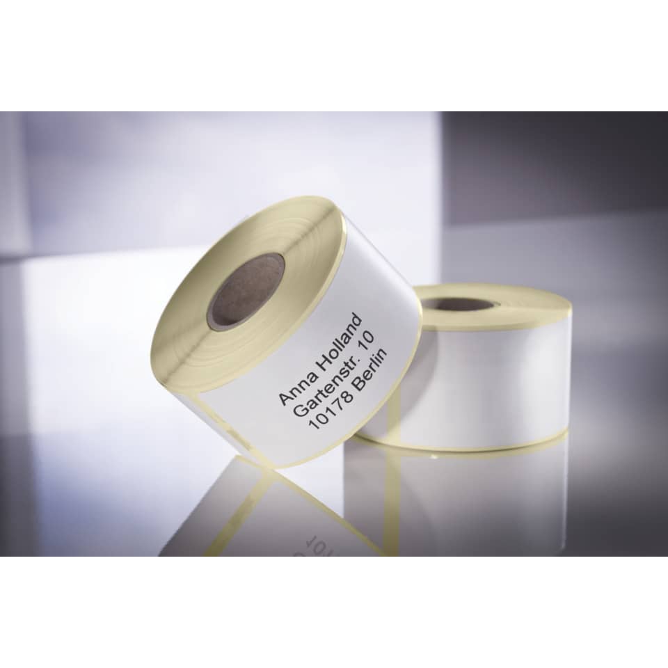 Rollen-Etiketten, 25x54mm, 500 Stück, weiß AVERY ZWECKFORM AS0722520 ZWECKFORM AS0722520 500ST perman.