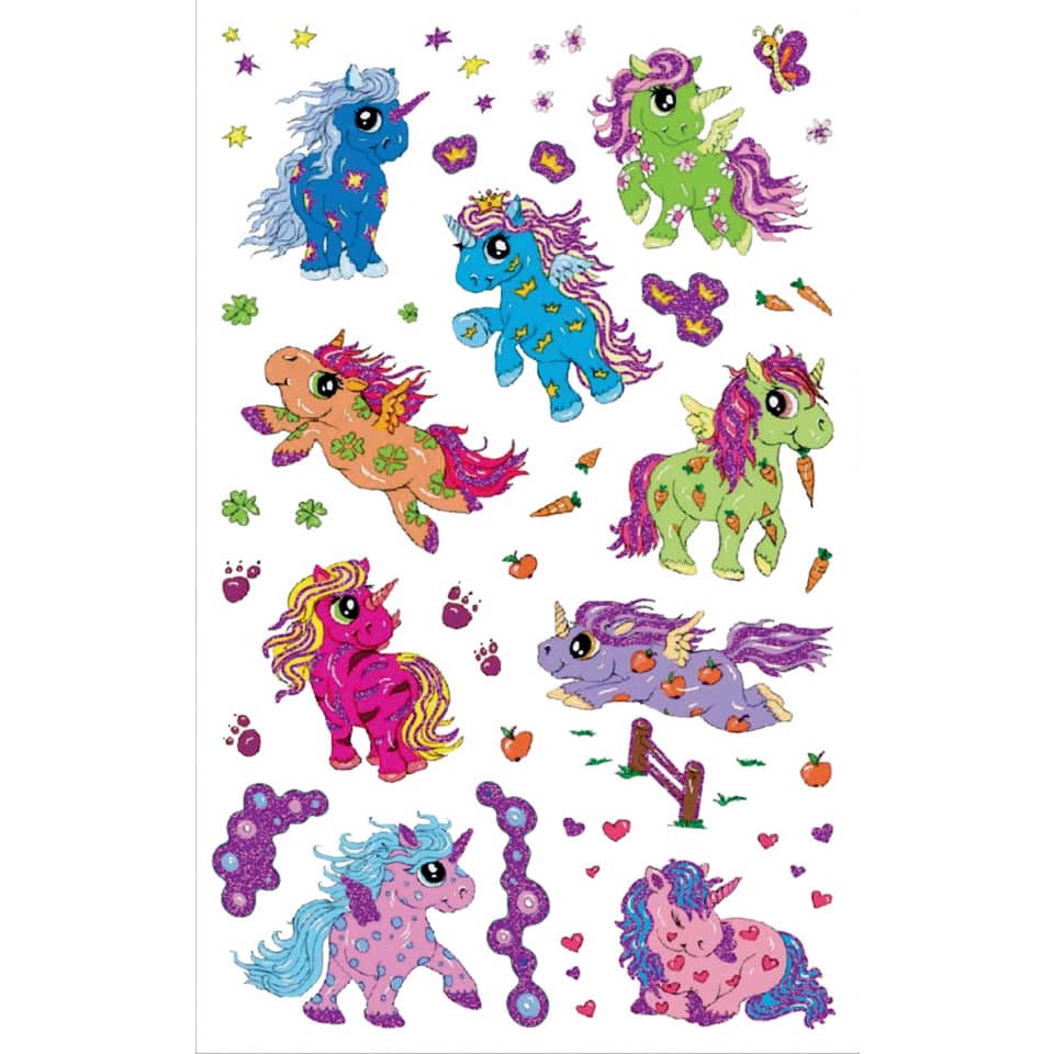 Sticker Kids Einhörner, 15 Stück AVERY ZWECKFORM 56063