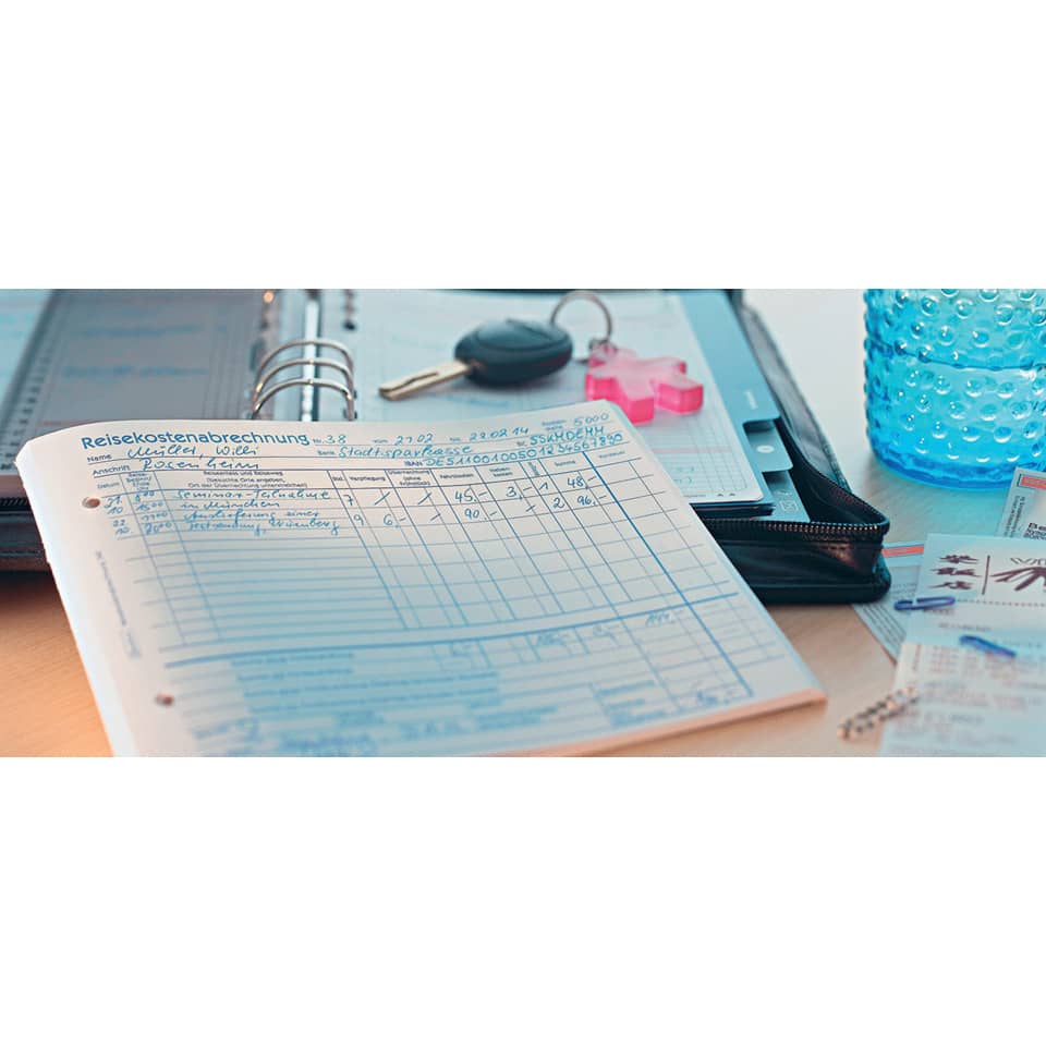 Reisekostenabrechnung, für monatliche Abrechnung, A4, Blaupapier, 50 Blatt AVERY ZWECKFORM 741