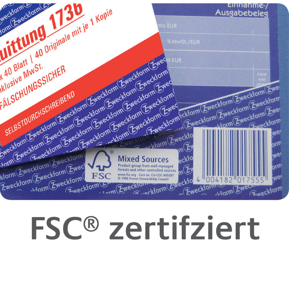 Lohnarbeit-Nachweis, A5, selbstdurchschreibend, 3x40 Blatt AVERY ZWECKFORM 1771 ZWECKFORM 1771 SD A5 3x40BL