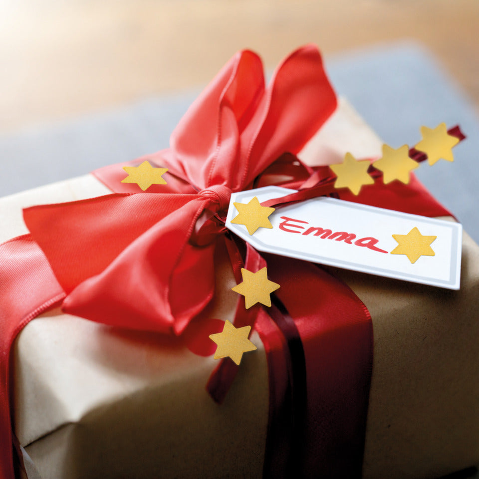 Weihnachtssticker Sterne, 15mm, 28 Stück AVERY ZWECKFORM 52800 ZWECKFORM 52800 gold