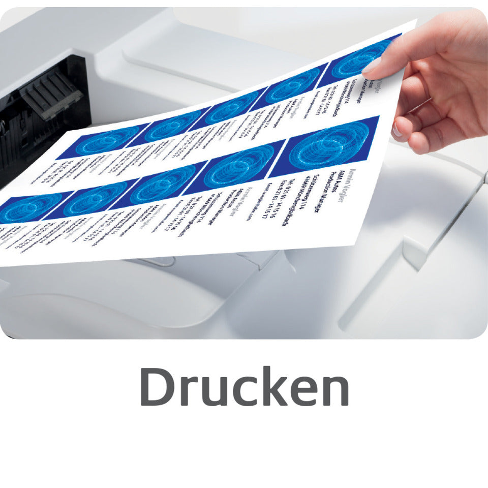 Visitenkarten Classic, 85x54mm, 200g/m², 250 Stück, weiß AVERY ZWECKFORM C32010-25 ZWECKFORM C32010 25 85x54mm 200g