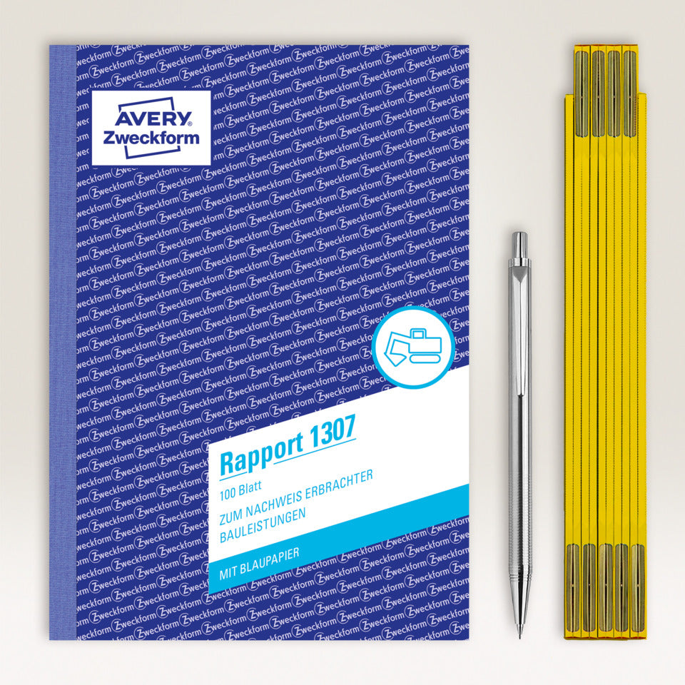 Rapport, A5, Blaupapier, 100 Blatt AVERY ZWECKFORM 1307