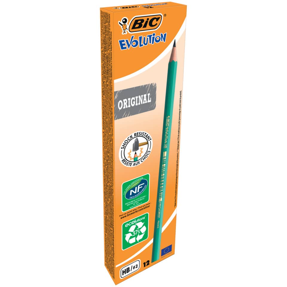 Bleistift Evolution® Original, HB, grün BIC 8803112 BIC 8795571 8803112 Ecolutions 650